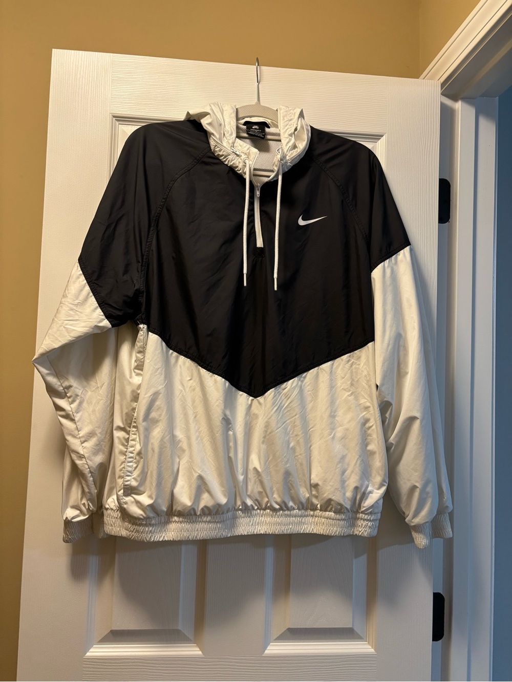 Nike Shield White jacket with zip up hood